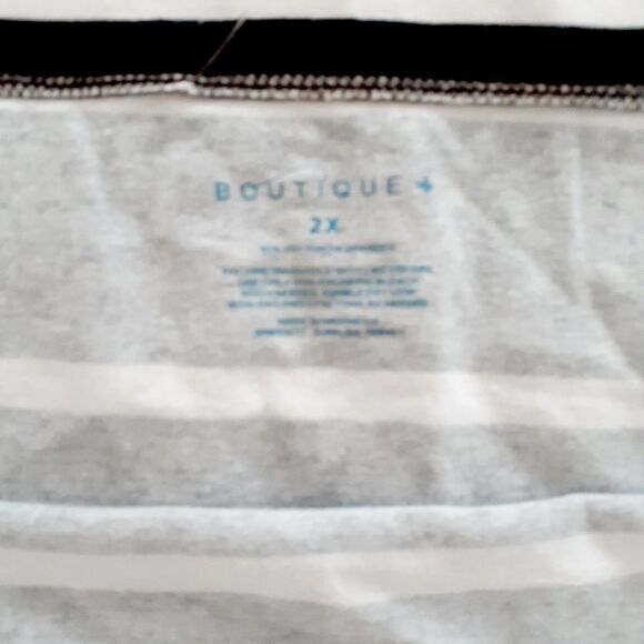 Boutique sz 2X striped pencil skirt - Picture 2 of 2